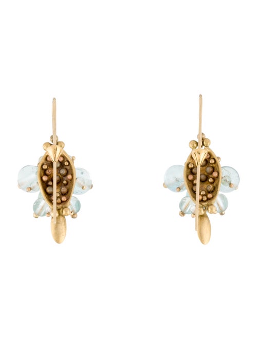 Ted Muehling Aquamarine Bug Clusters Drop Earrings