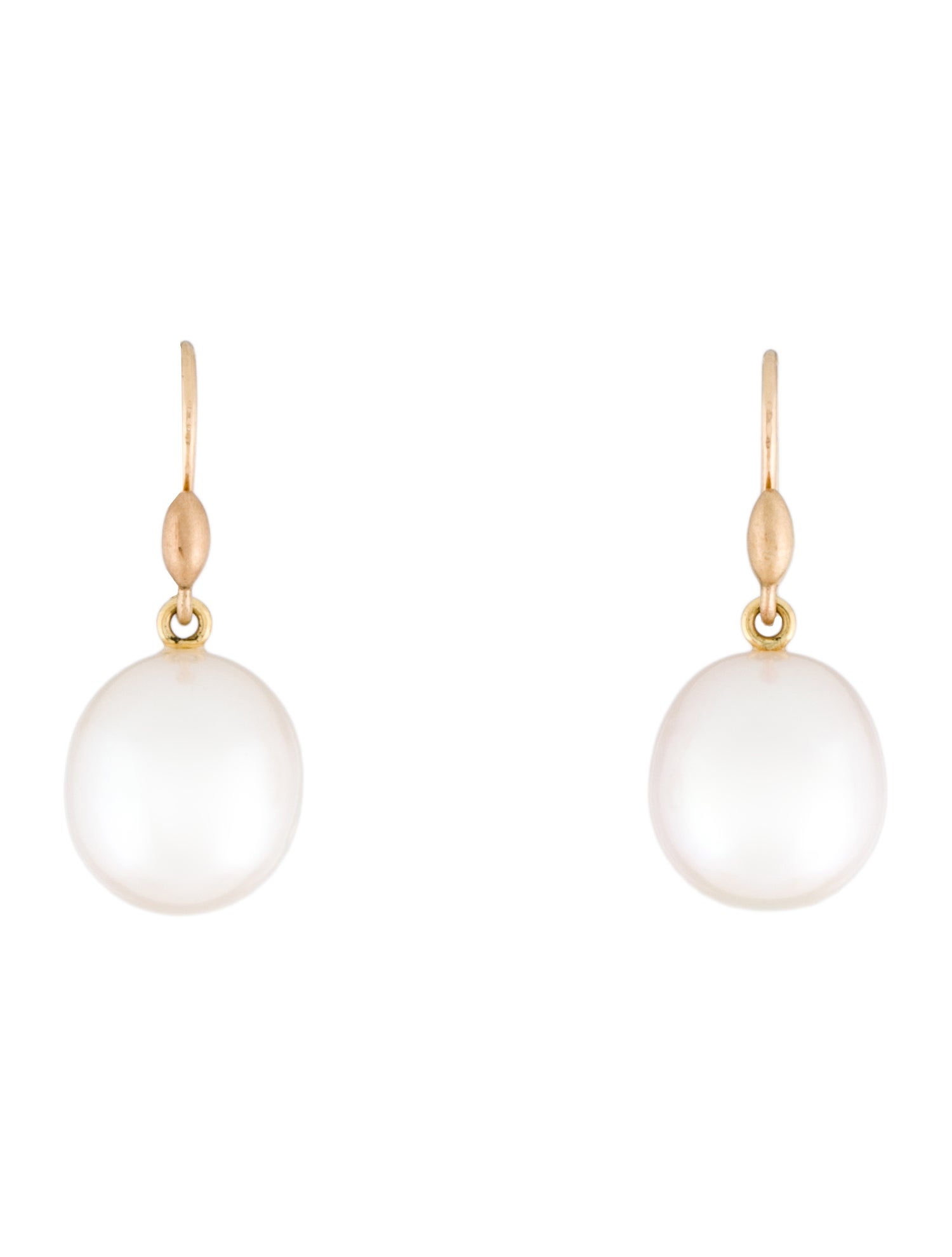 Ted Muehling 14K Pearl Drop Earrings