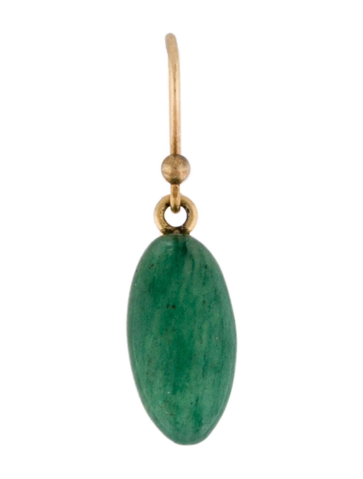 Ted Muehling 14K Aventurine Quartz Berry Single Drop Earring