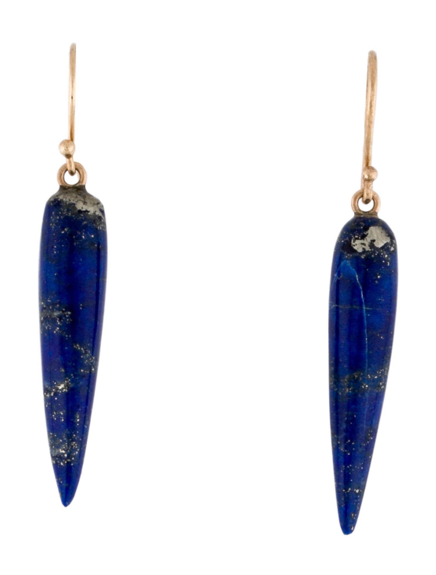 Ted Muehling 14K Lapis Lazuli Drop Earrings