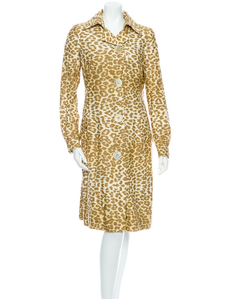 Tuleh Leopard Print Coat