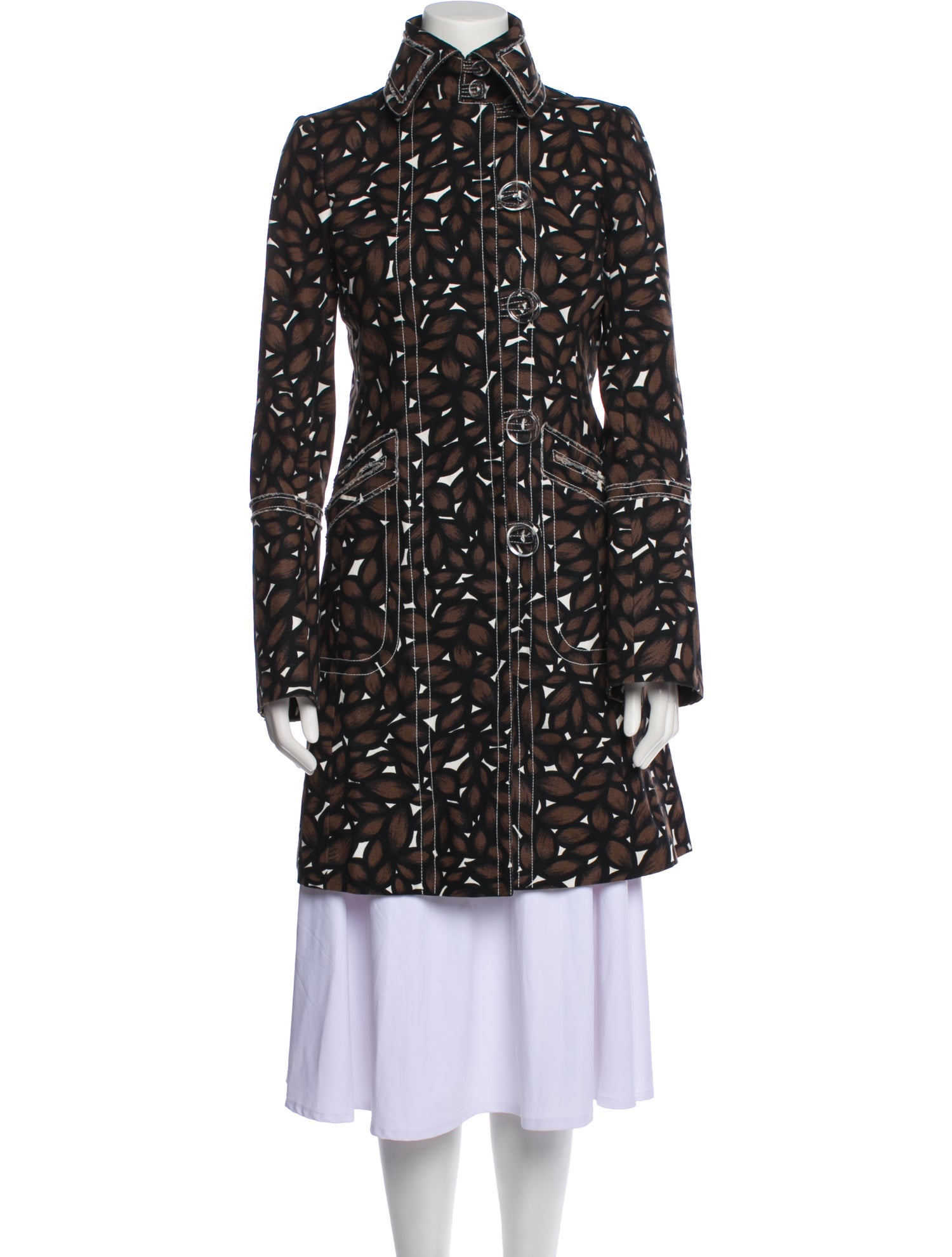 Tuleh Printed Trench Coat