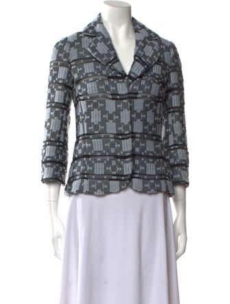 Tuleh Wool Printed Blazer