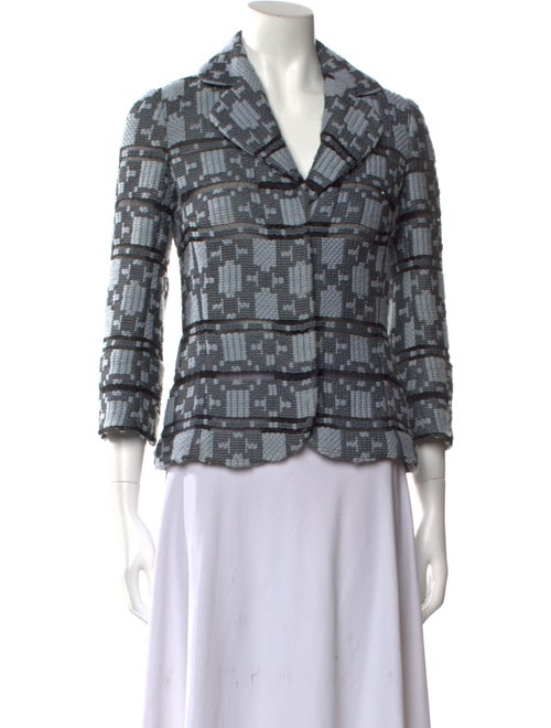 Tuleh Wool Printed Blazer
