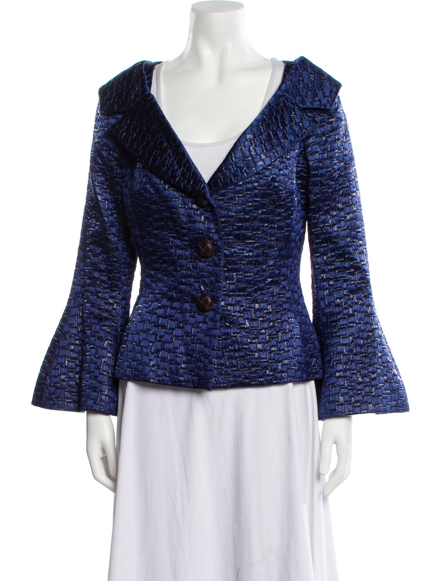 Tuleh Wool Tweed Pattern Evening Jacket