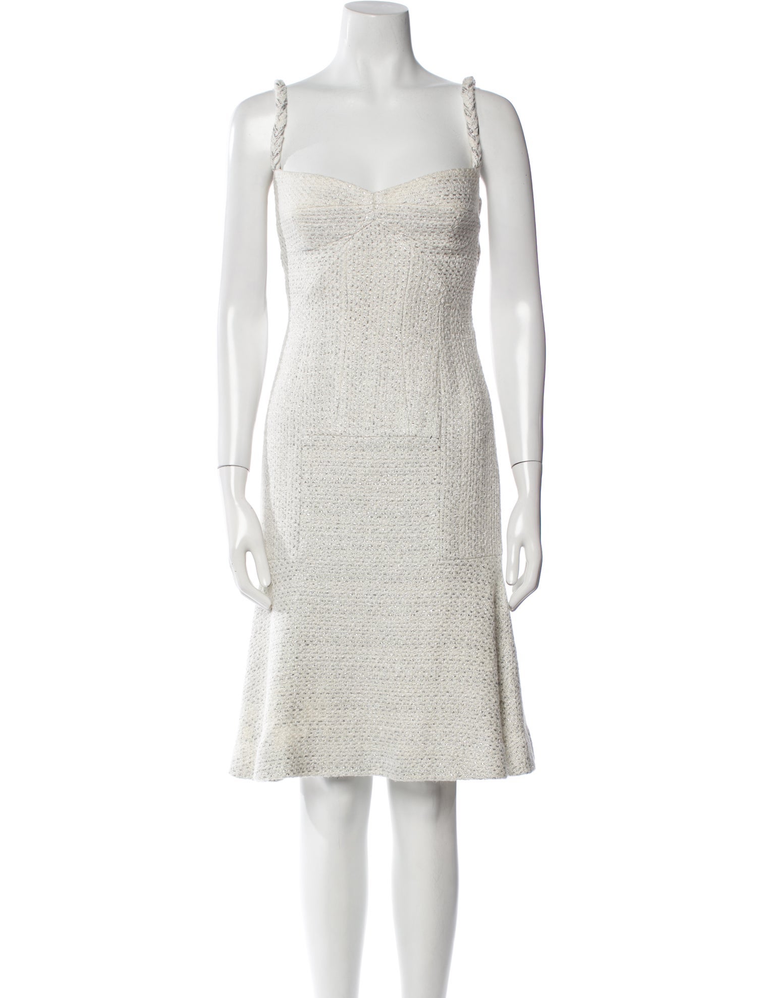 Tuleh Square Neckline Knee-Length Dress