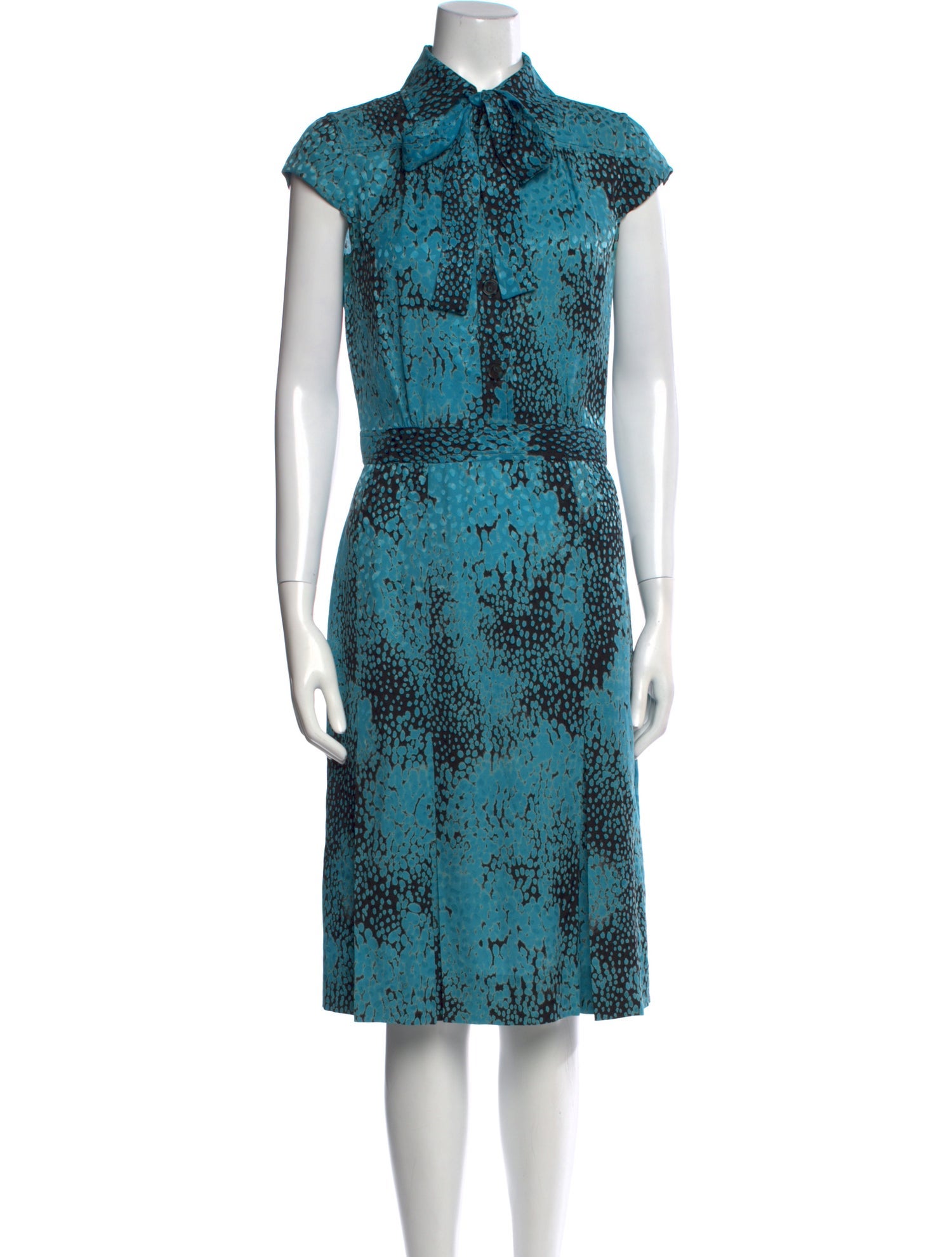 Tuleh Silk Knee-Length Dress