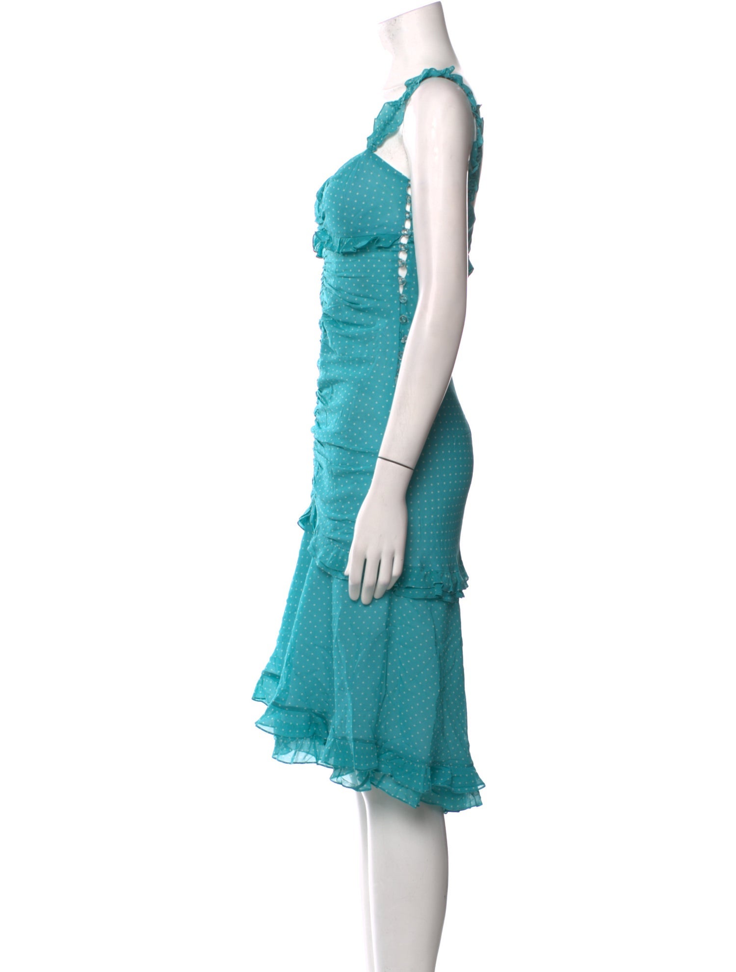 Tuleh Silk Knee-Length Dress