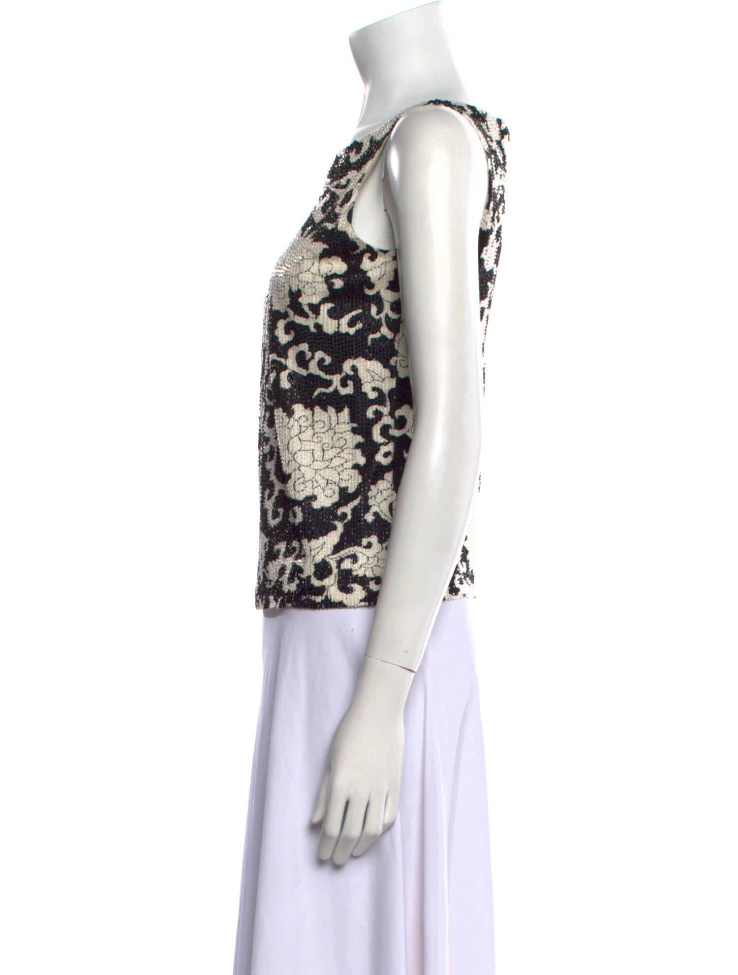 Tuleh Silk Floral Print Top