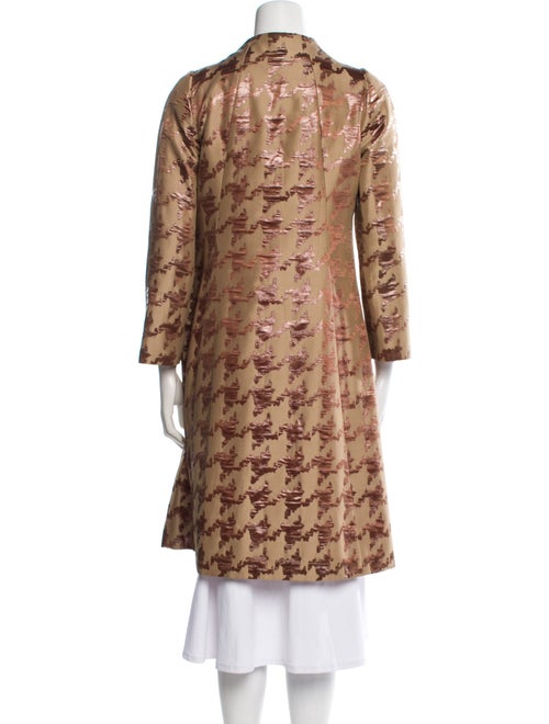 Tuleh Wool Houndstooth Print Coat