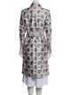 Tuleh Floral Print Trench Coat