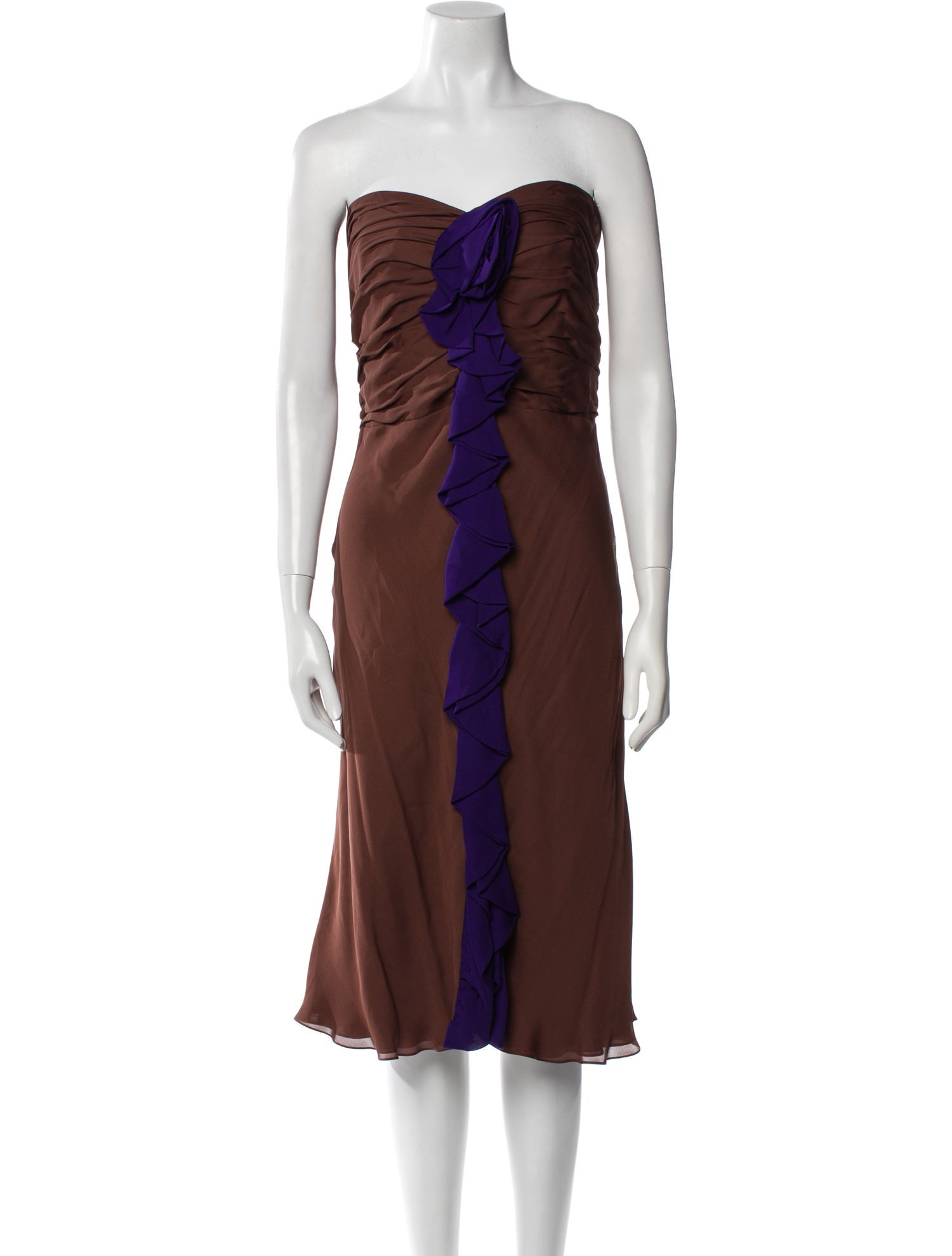 Tuleh Silk Knee-Length Dress