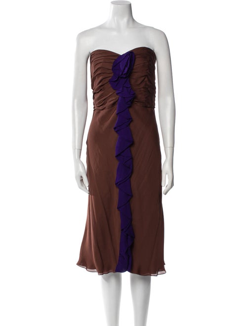 Tuleh Silk Knee-Length Dress