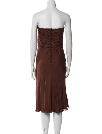 Tuleh Silk Knee-Length Dress