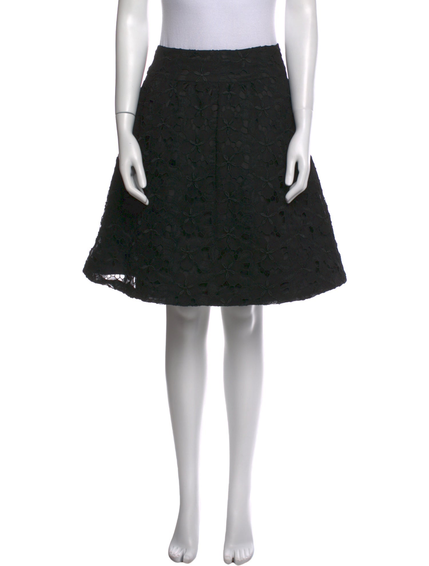 Tuleh Silk Knee-Length Skirt