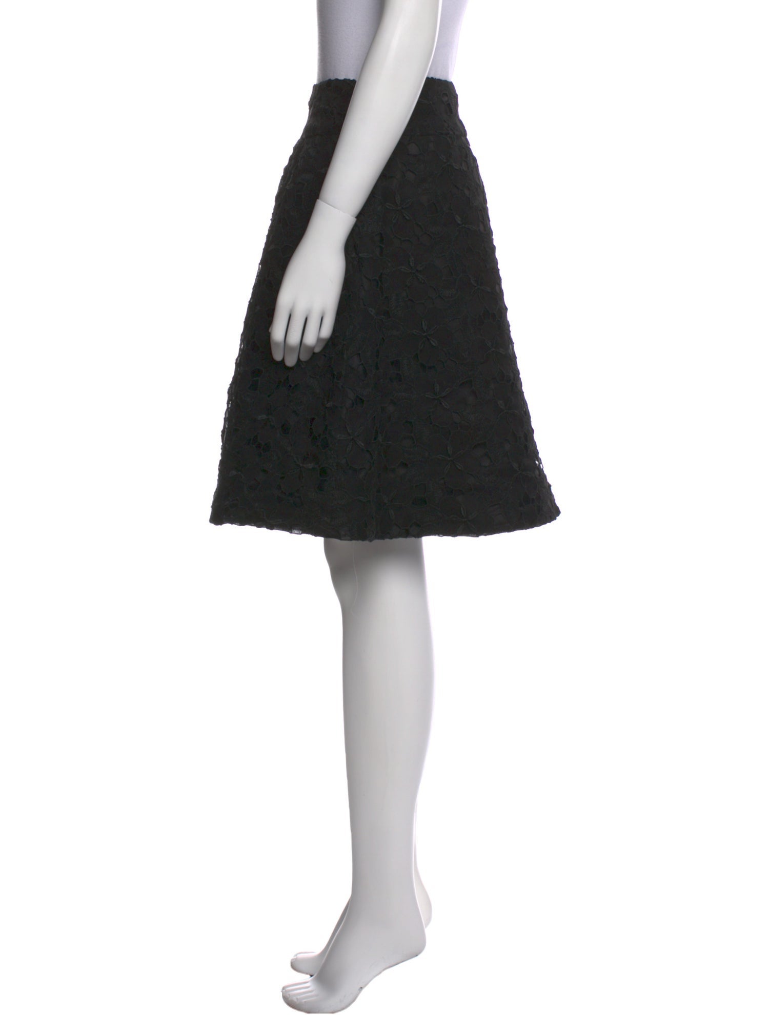 Tuleh Silk Knee-Length Skirt