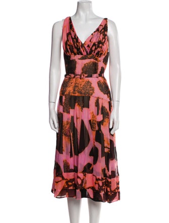 Tuleh Printed Midi Length Dress