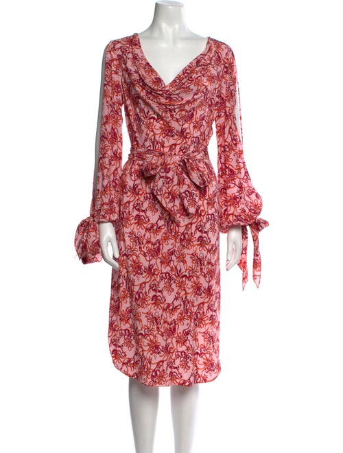 Tuleh Silk Knee-Length Dress