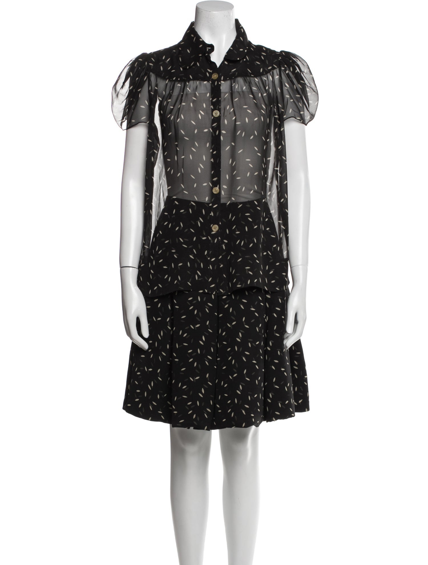 Tuleh Silk Printed Skirt Set