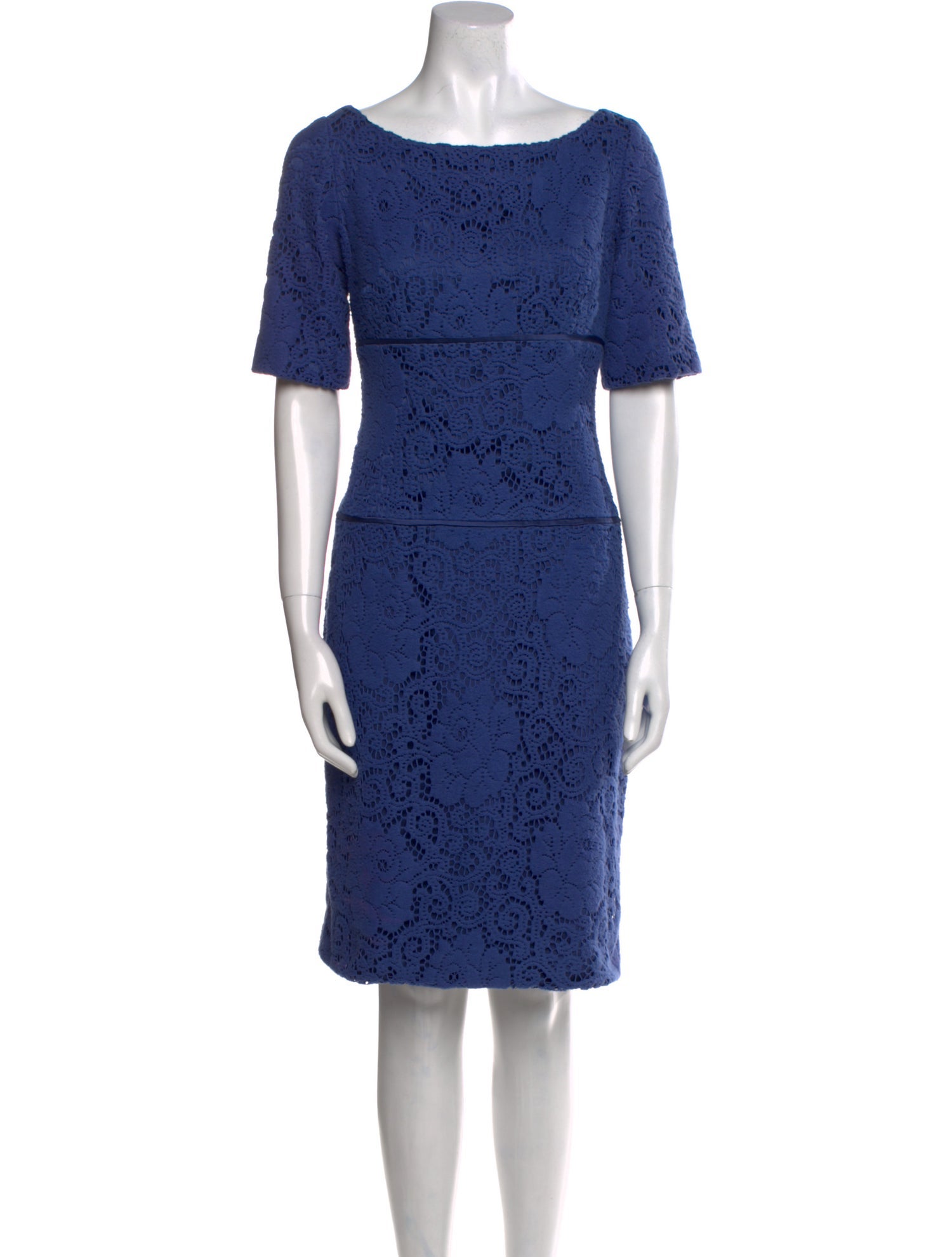 Tuleh Lace Pattern Knee-Length Dress