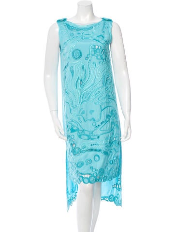 Tsumori Chisato Embroidered Silk Dress w/ Tags