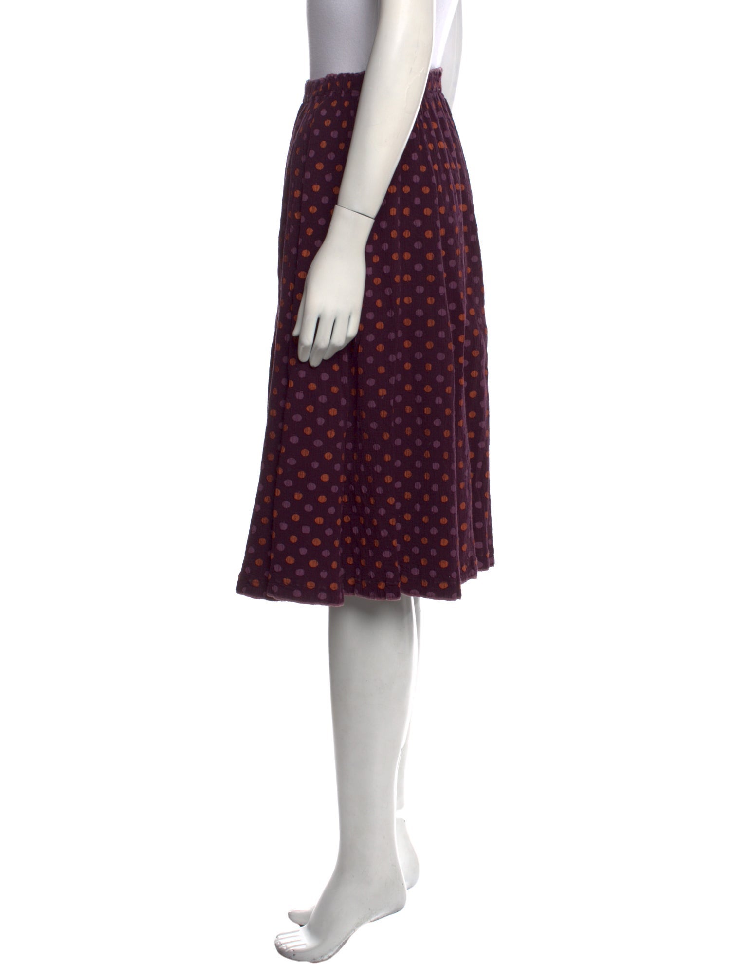 Tsumori Chisato Polka Dot Print Knee-Length Skirt