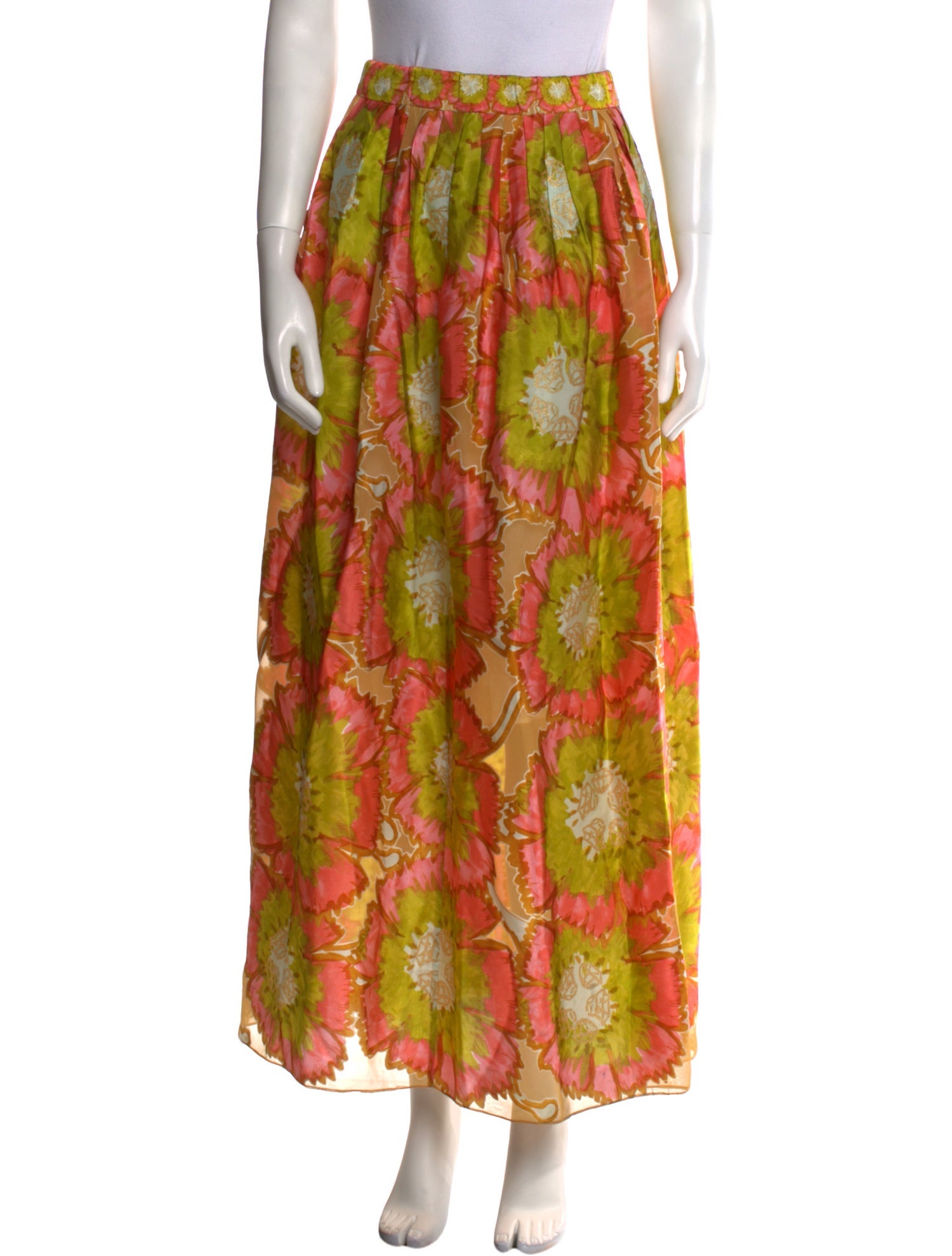 Tsumori Chisato Floral Print Long Skirt