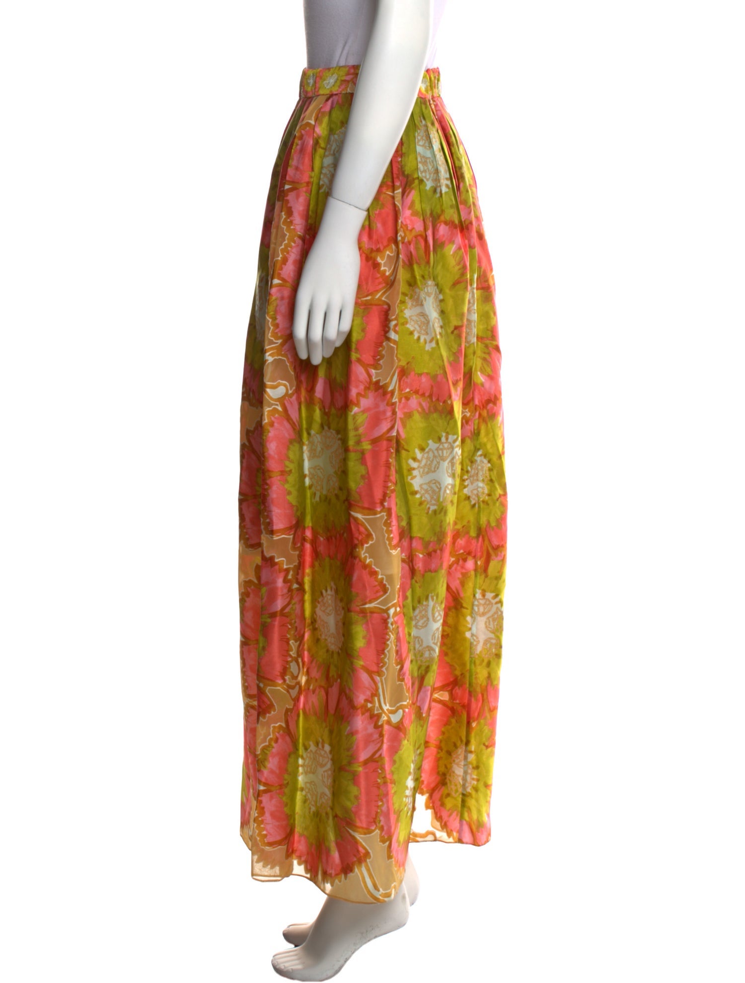 Tsumori Chisato Floral Print Long Skirt