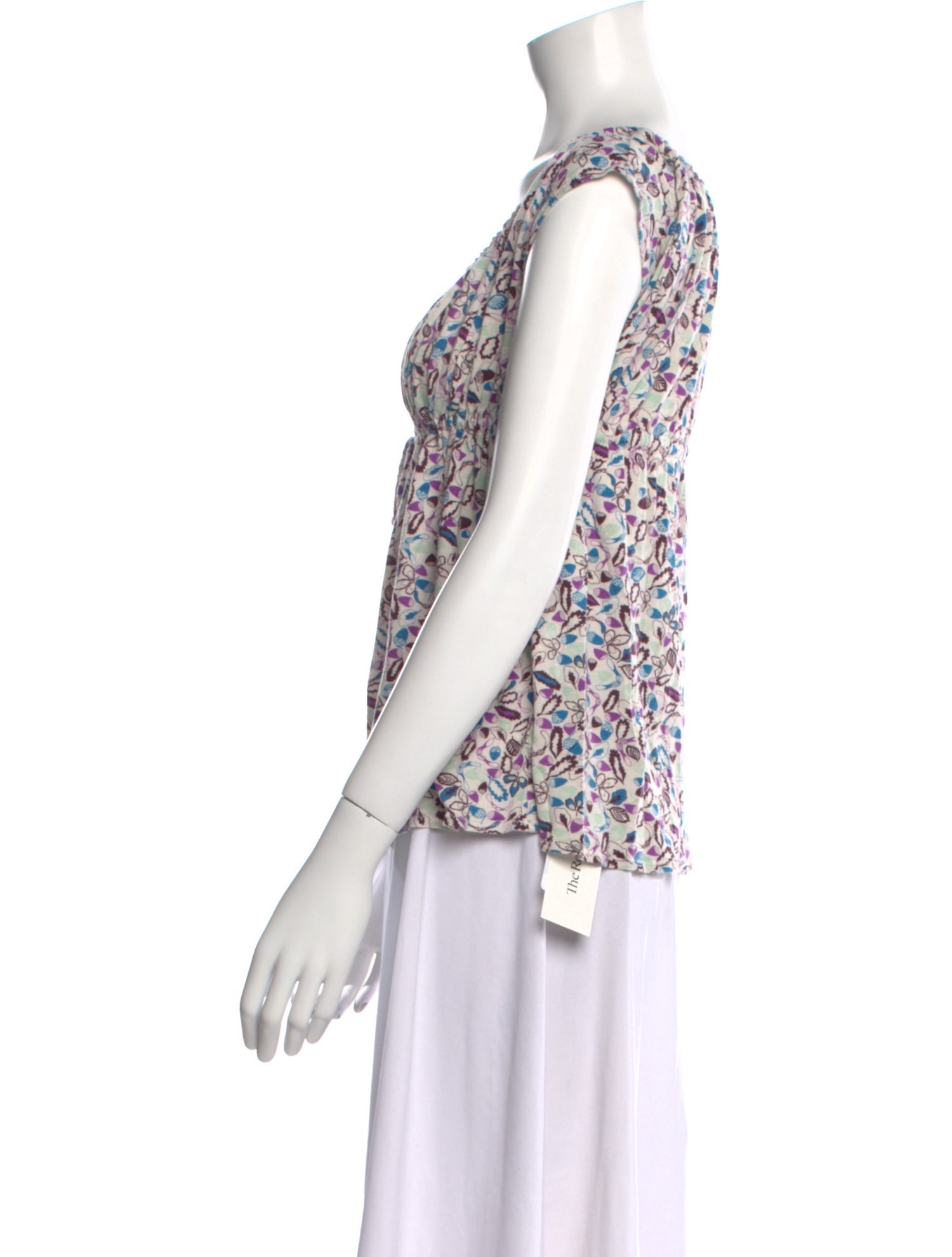 Tsumori Chisato Floral Print Scoop Neck Top