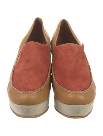 Tsumori Chisato Suede Whipstitch Trim Pumps