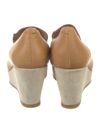 Tsumori Chisato Suede Whipstitch Trim Pumps