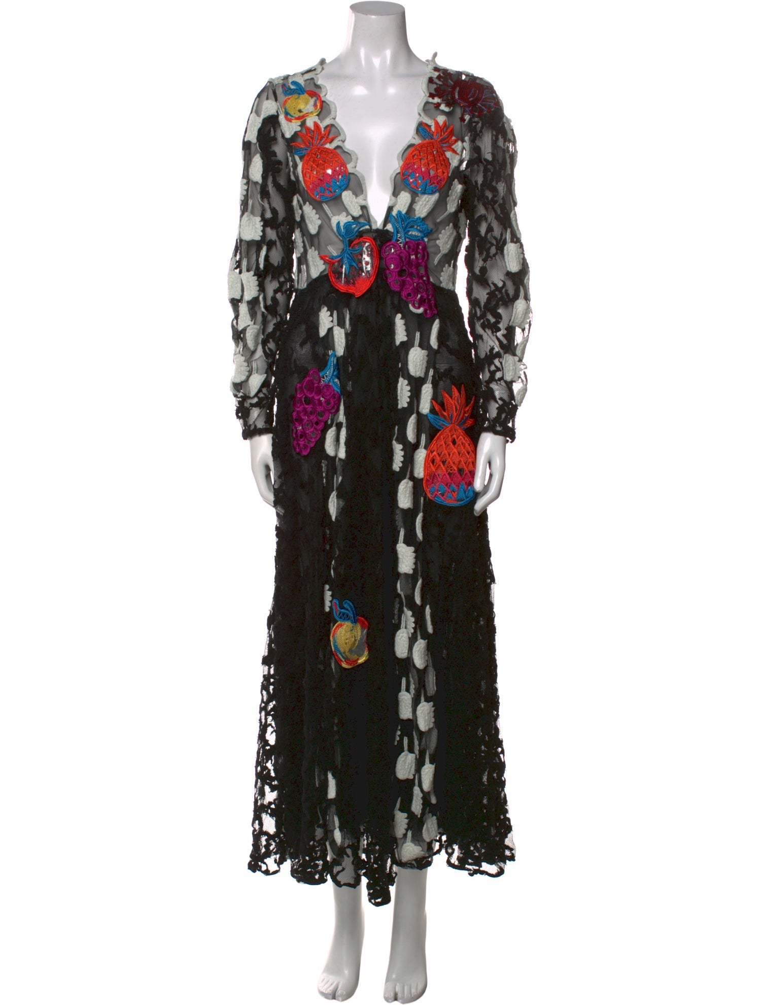 Tsumori Chisato Lace Pattern Long Dress w/ Tags