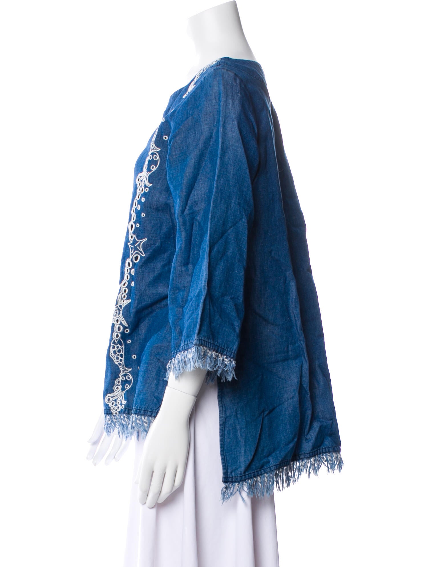 Tsumori Chisato Scoop Neck Three-Quarter Sleeve Tunic