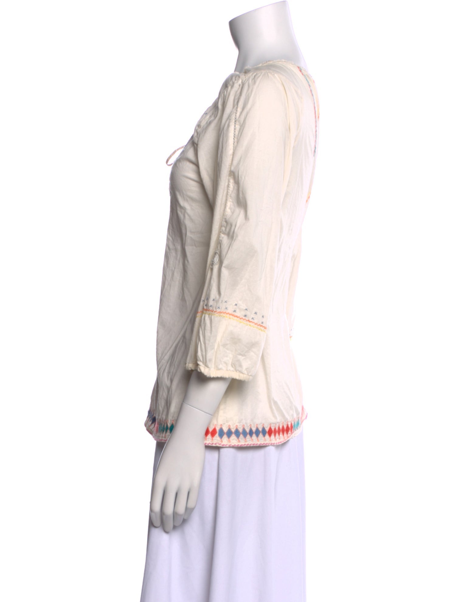 Tsumori Chisato Printed V-Neck Blouse