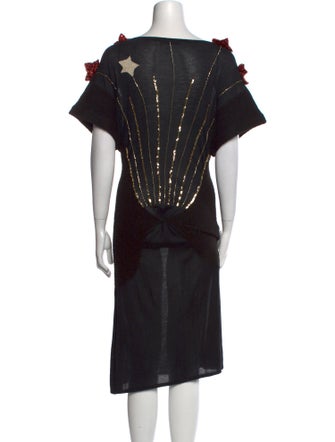 Tsumori Chisato Silk Midi Length Dress