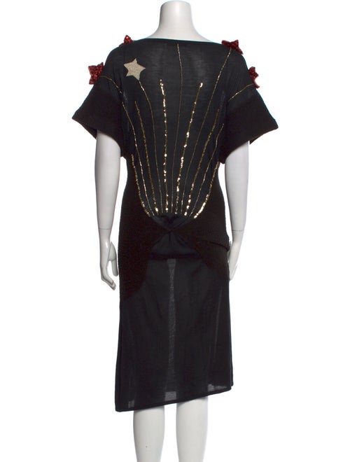 Tsumori Chisato Silk Midi Length Dress