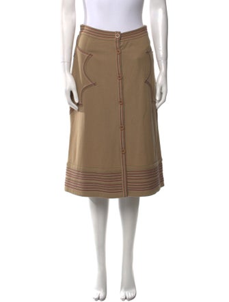 Tsumori Chisato Wool Knee-Length Skirt