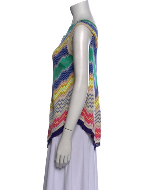 Tsumori Chisato Printed Cowl Neck Button-Up Top