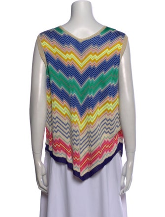 Tsumori Chisato Printed Cowl Neck Button-Up Top