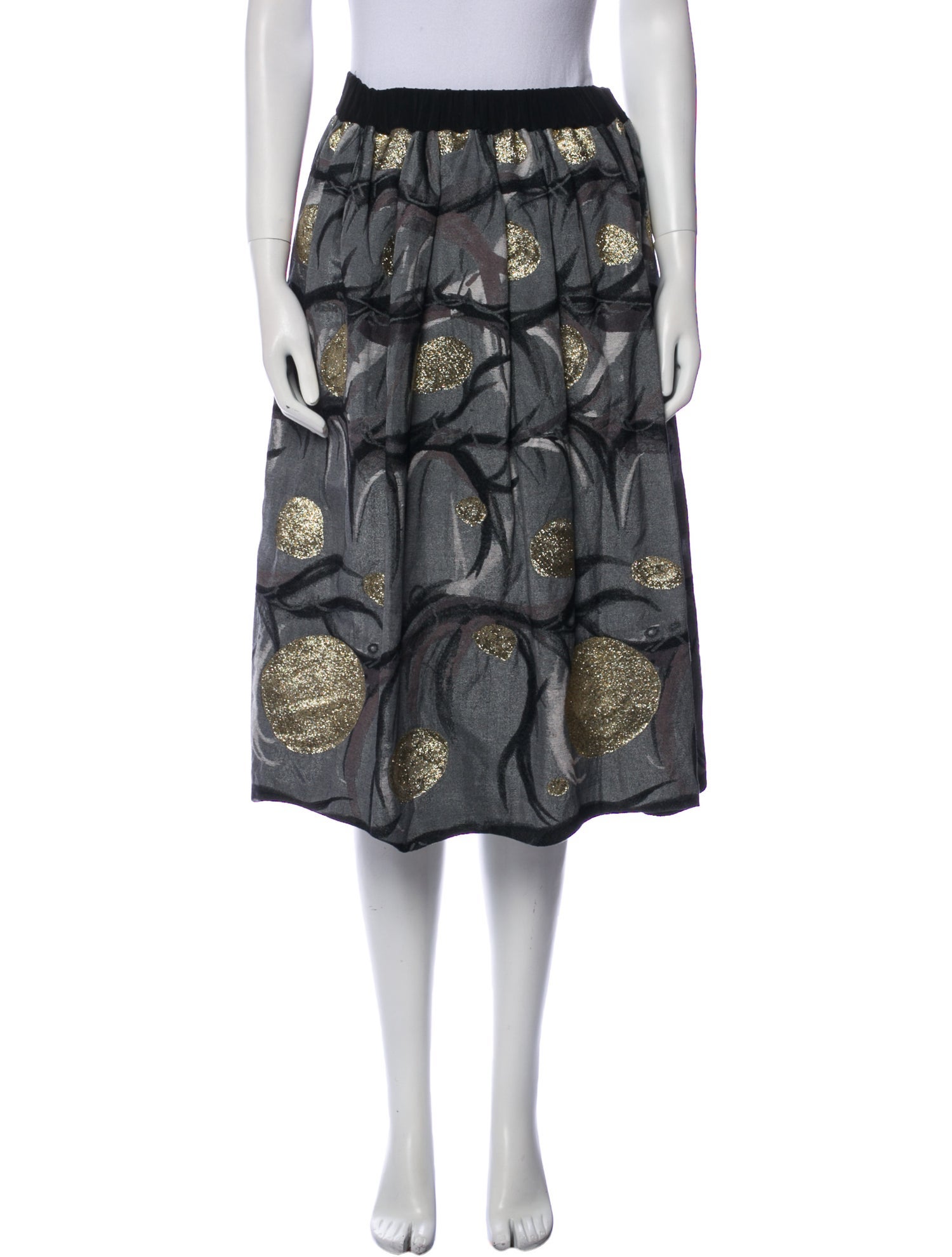 Tsumori Chisato Printed Knee-Length Skirt