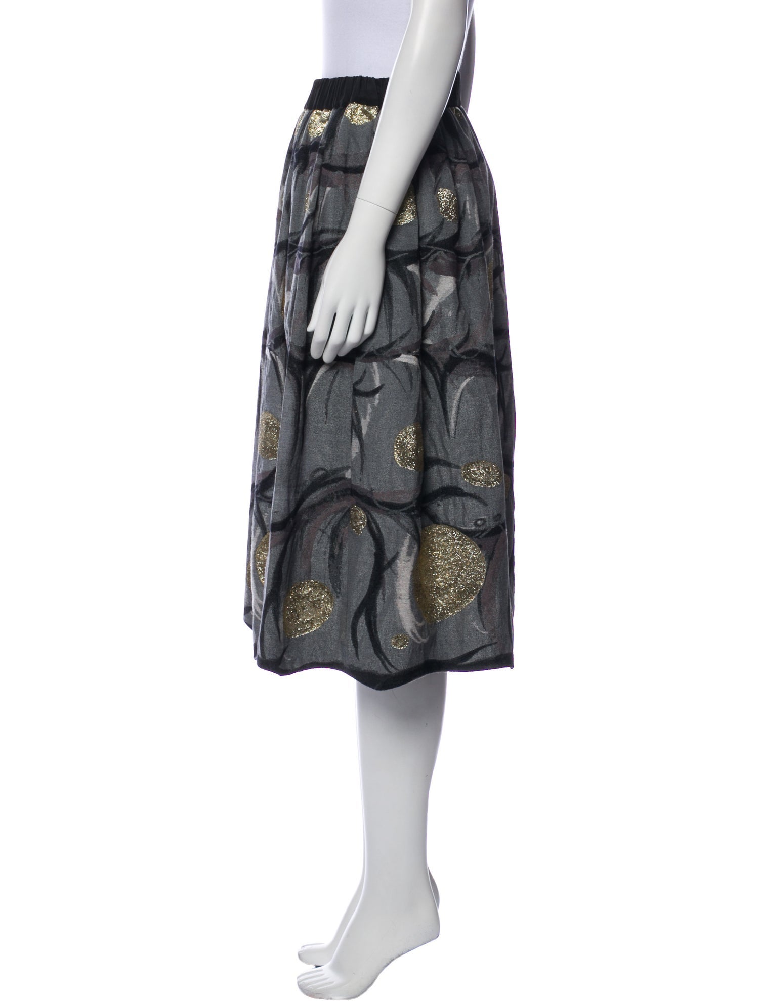 Tsumori Chisato Printed Knee-Length Skirt