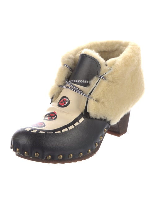 Tsumori Chisato Leather Lace-Up Boots