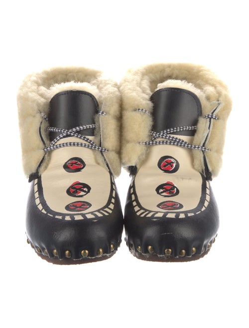 Tsumori Chisato Leather Lace-Up Boots