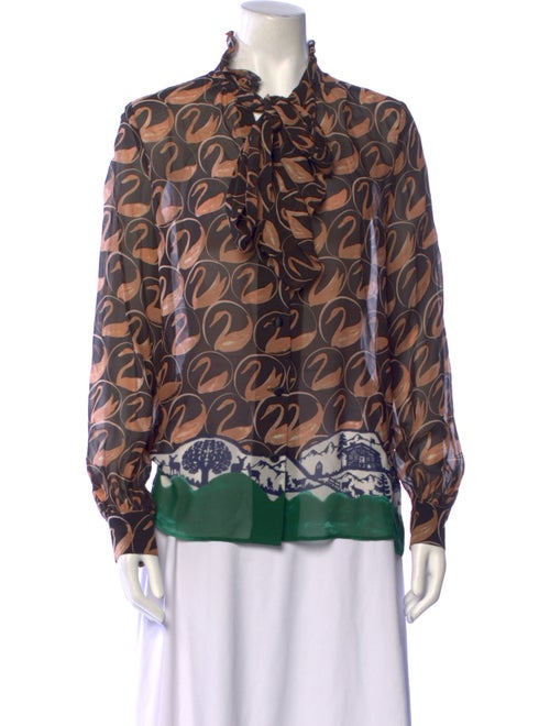 Tsumori Chisato Silk Printed Blouse