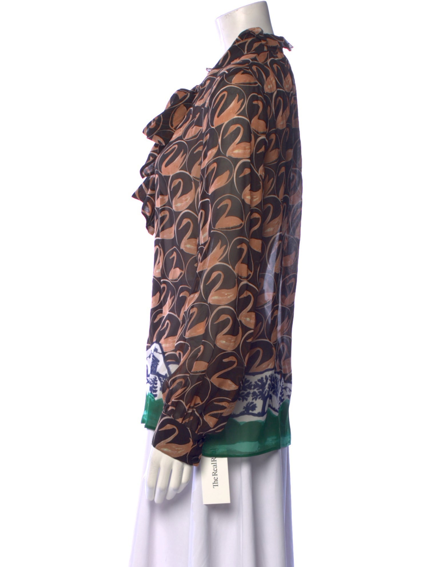 Tsumori Chisato Silk Printed Blouse