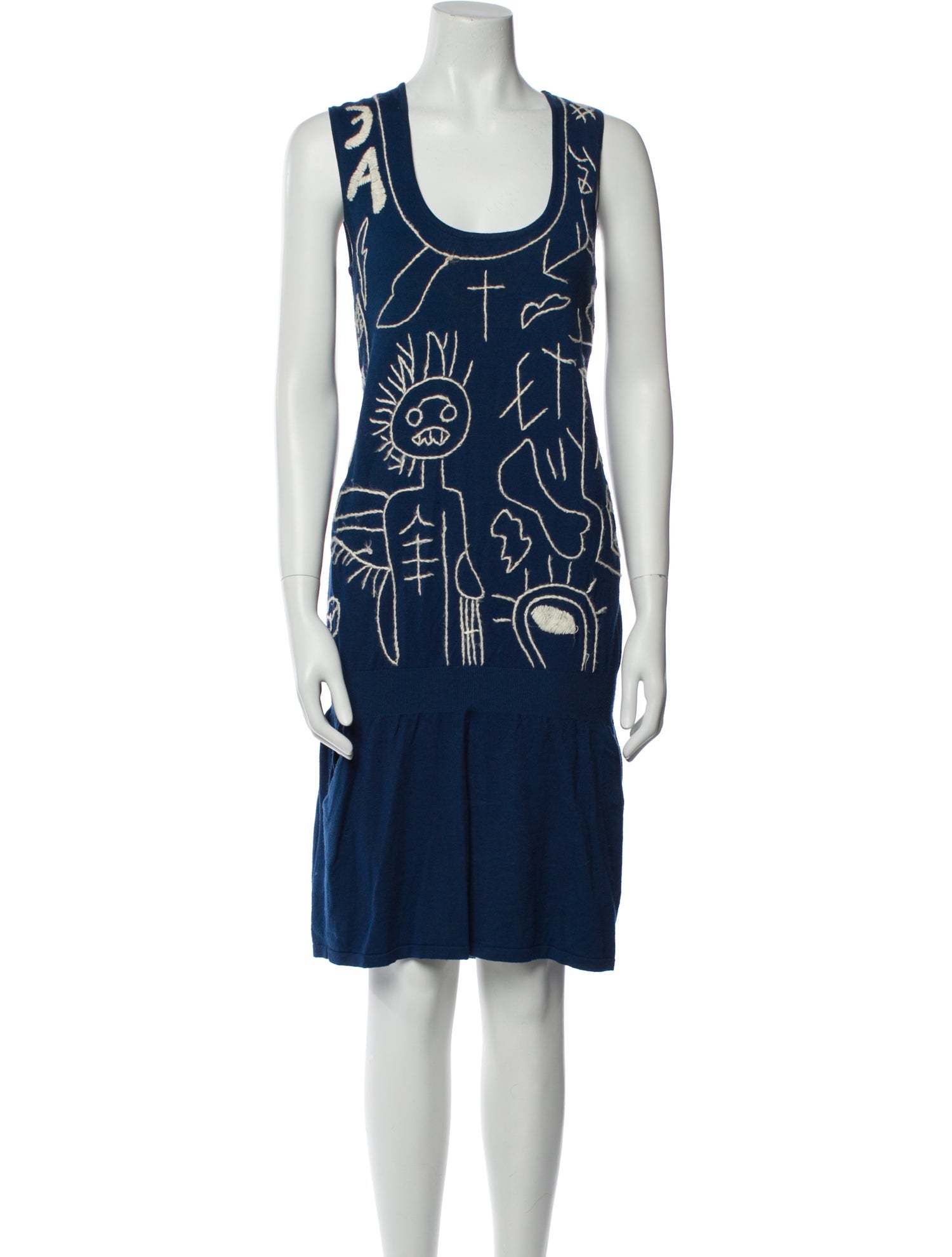 Tsumori Chisato Wool Knee-Length Dress