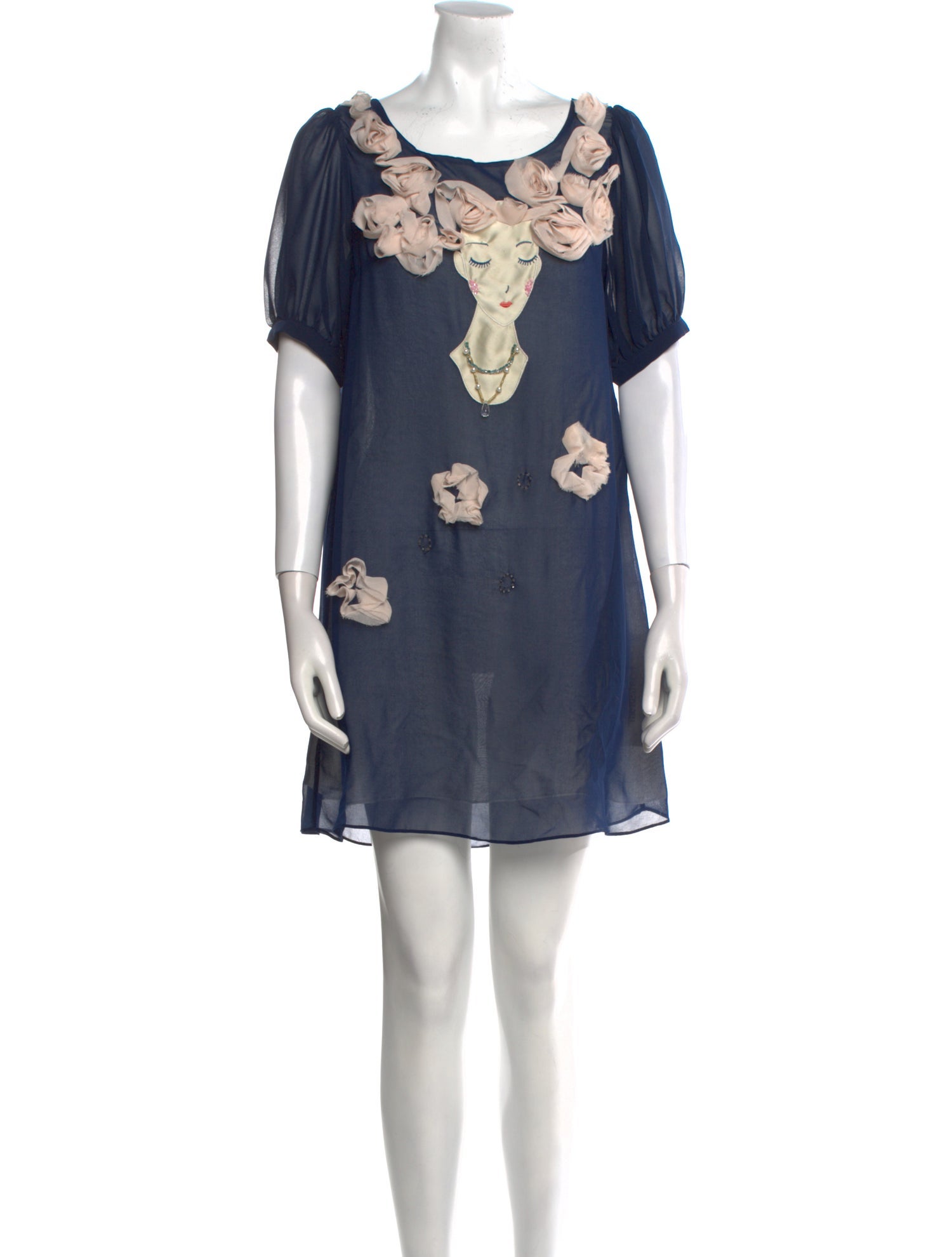 Tsumori Chisato Silk Mini Dress