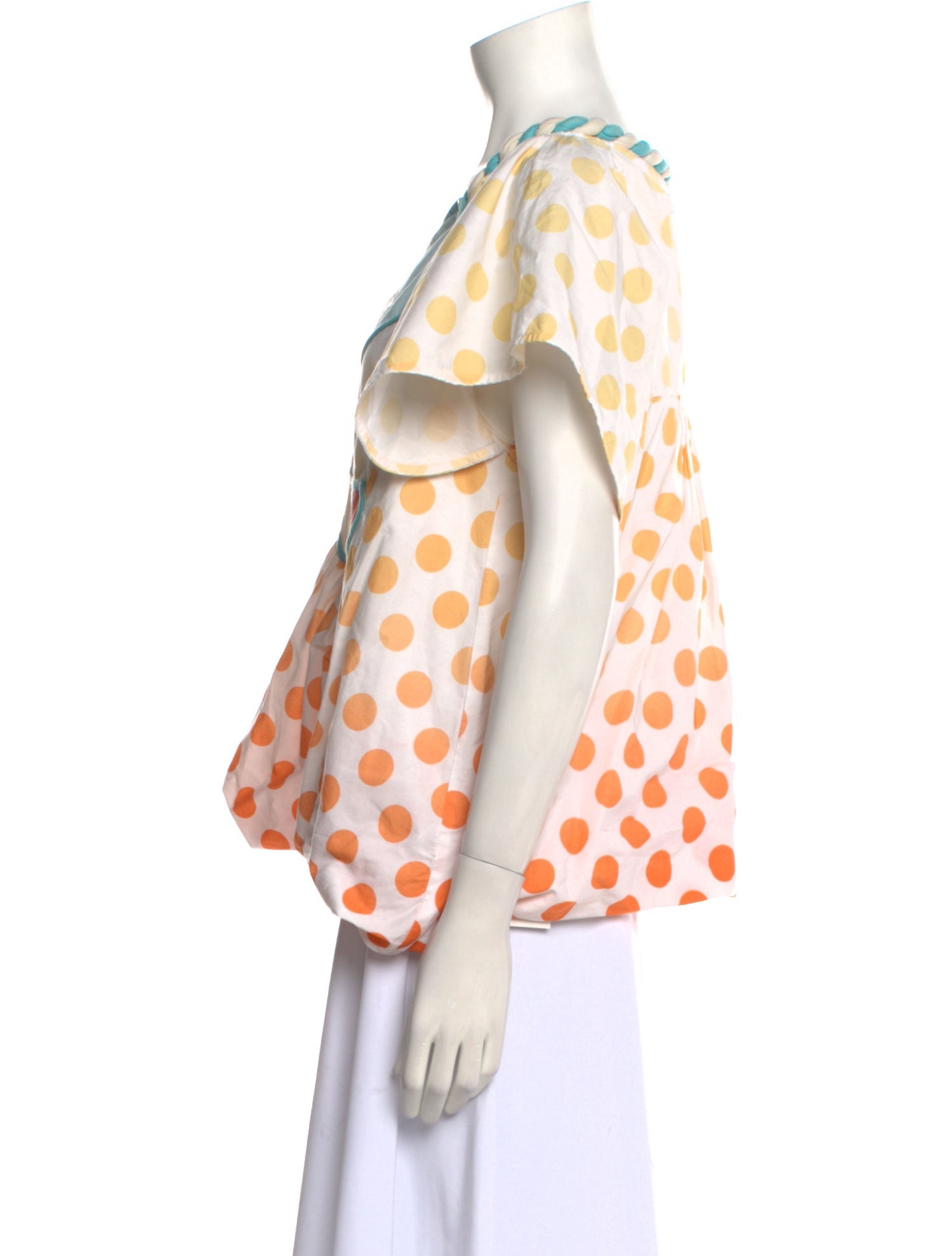 Tsumori Chisato Printed Square Neckline Blouse