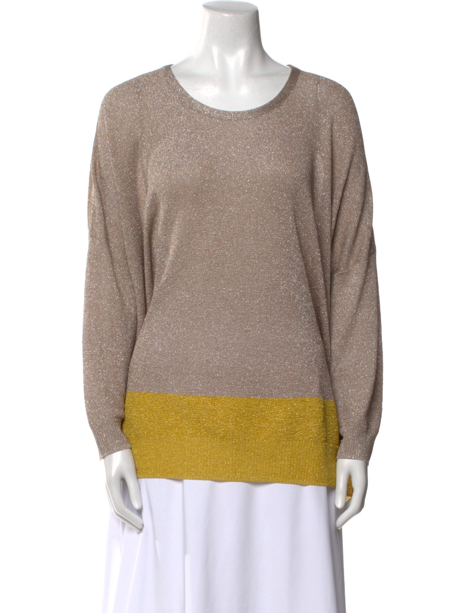 Tsumori Chisato Colorblock Pattern Scoop Neck Sweatshirt
