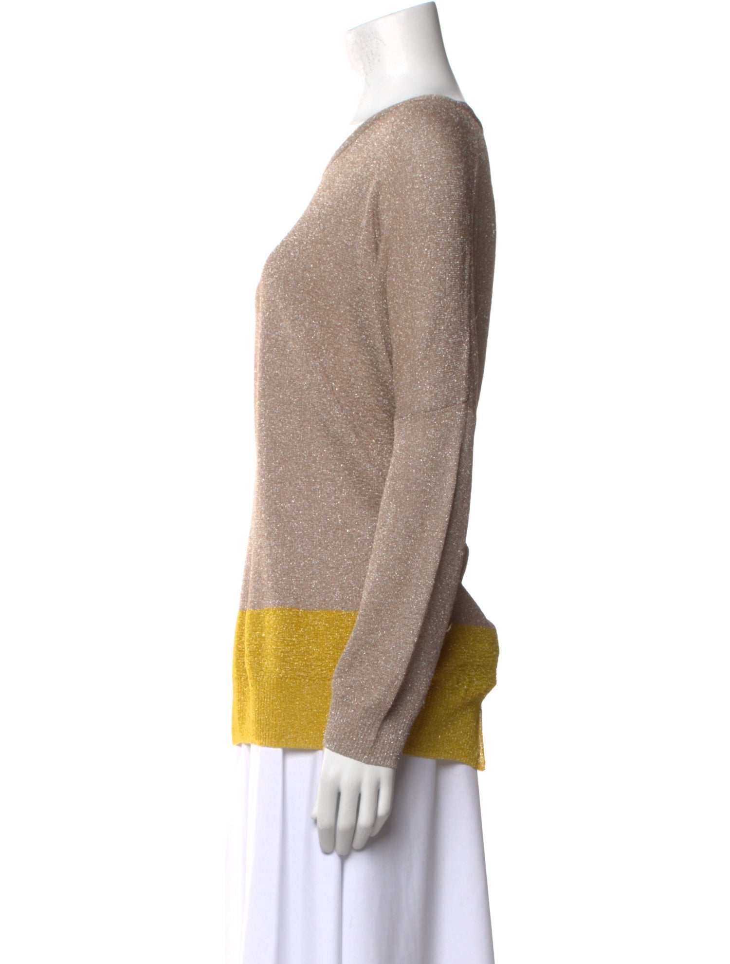 Tsumori Chisato Colorblock Pattern Scoop Neck Sweatshirt